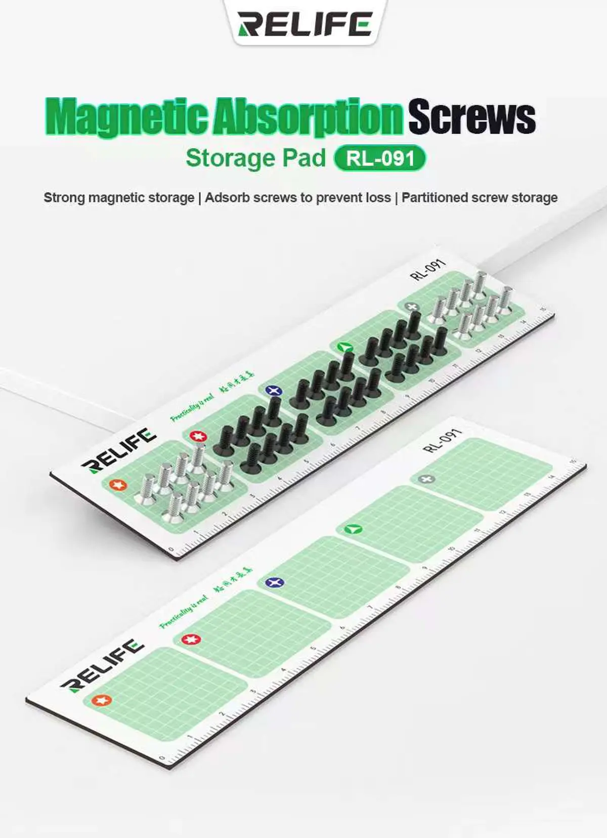 Relife RL-091 Magnetic Absorption Screws Storage Pad - Convenient